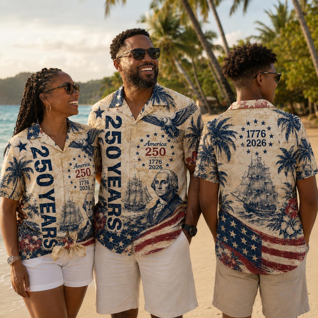 America 250th Anniversary Hawaiian Shirt