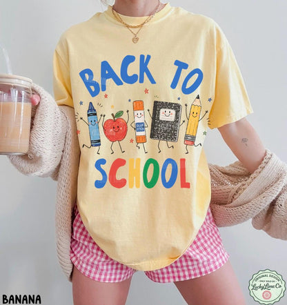 Funny Teacher Life Crayon Apple Pencil Notebook Shirt
