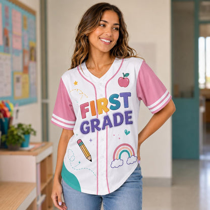 Personalized School Grade Baseball Jersey Gift for Kid