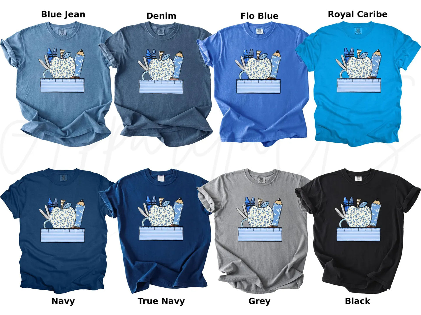 Personalized Teacher Apple T Shirt