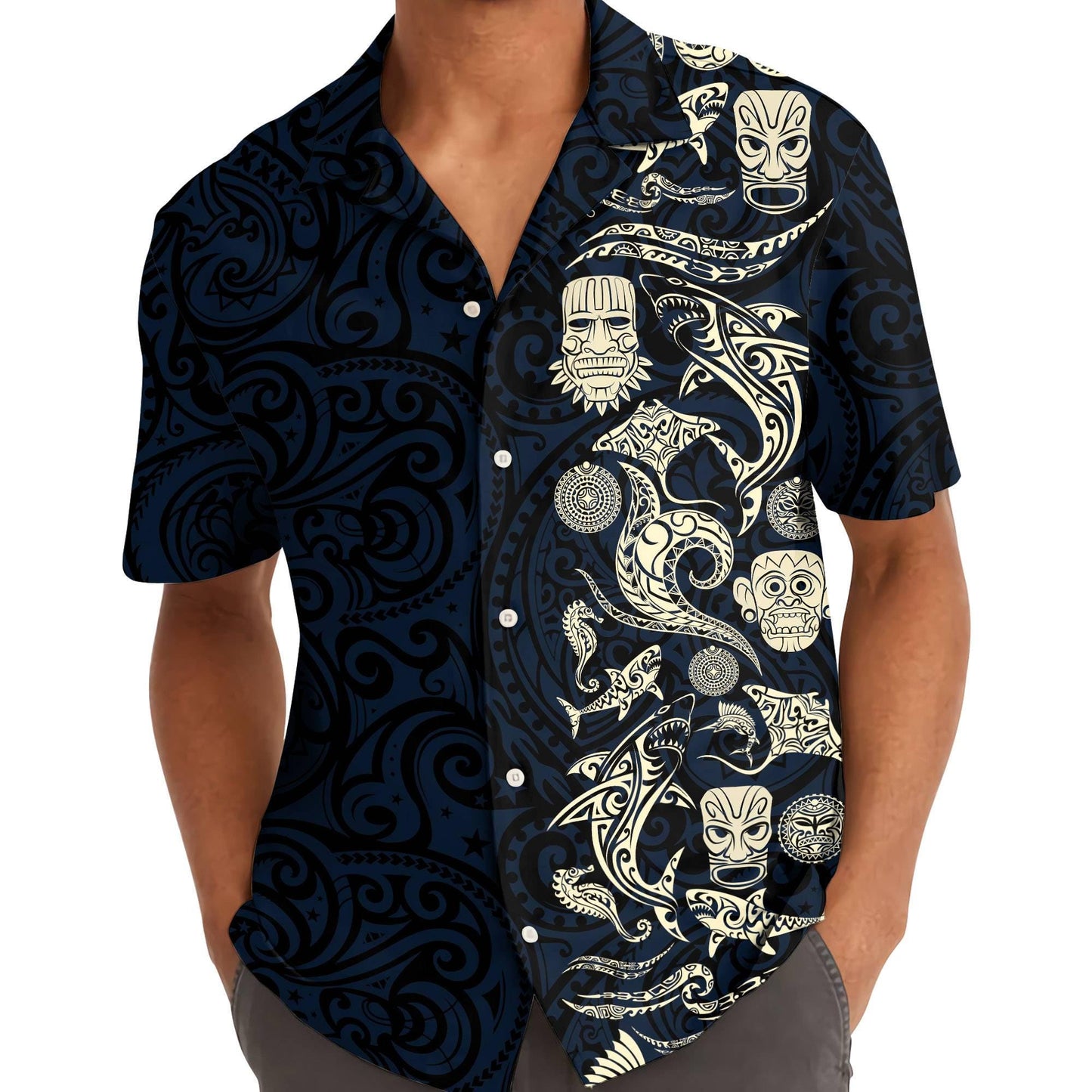Funny Shark Hawaiian Shirt