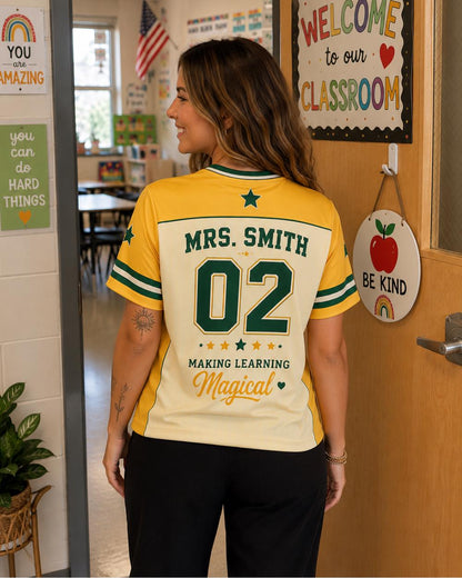 Custom Name & Number Teacher jersey Football