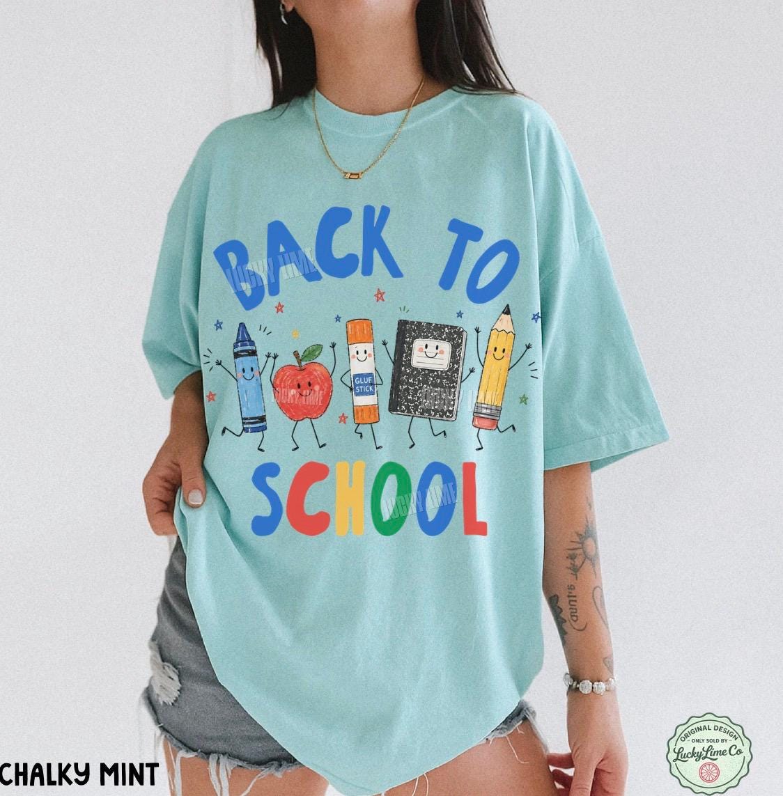 Funny Teacher Life Crayon Apple Pencil Notebook Shirt