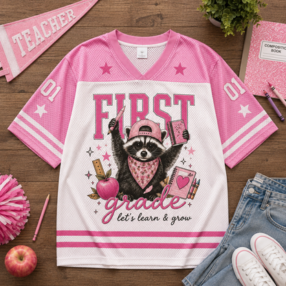 Personalized Teacher Jersey | Custom Grade Name & Number Shirt