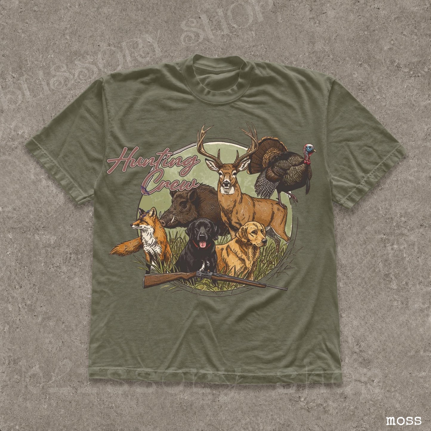 Hunting Crew Vintage Graphic T-shirts