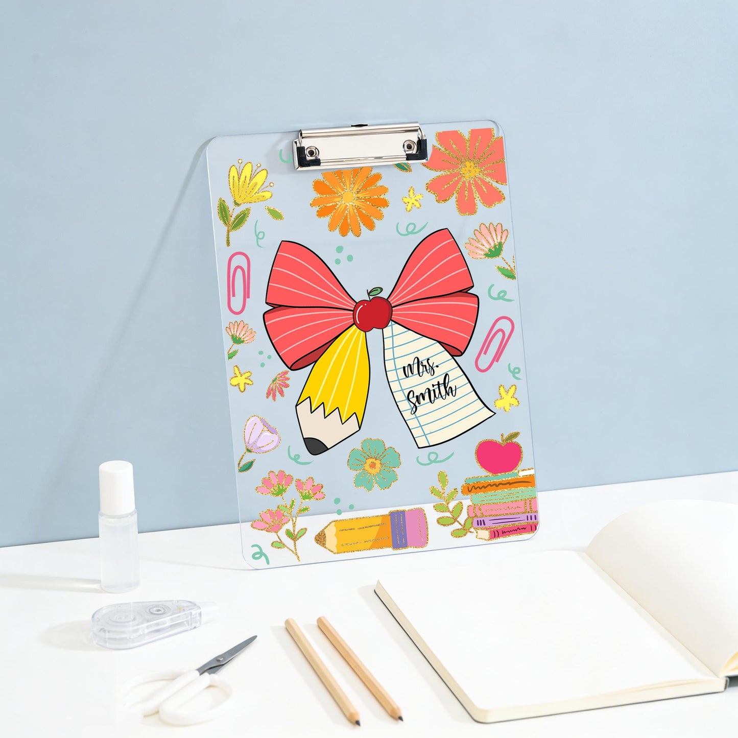 Custom Teacher Name Clipboard