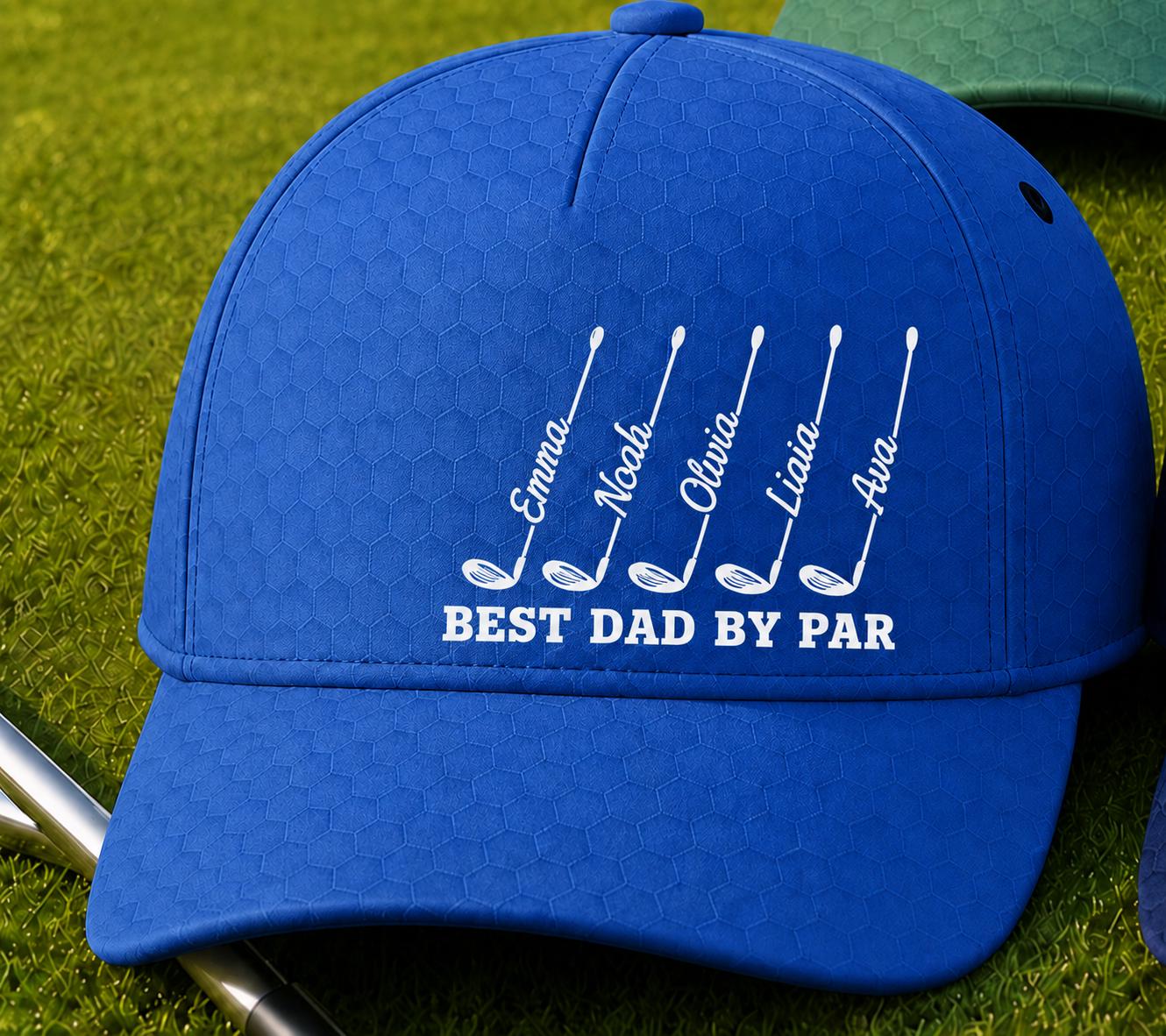 Personalized Best Dad By Par Cap For Dad, Father's Day Golf Gift