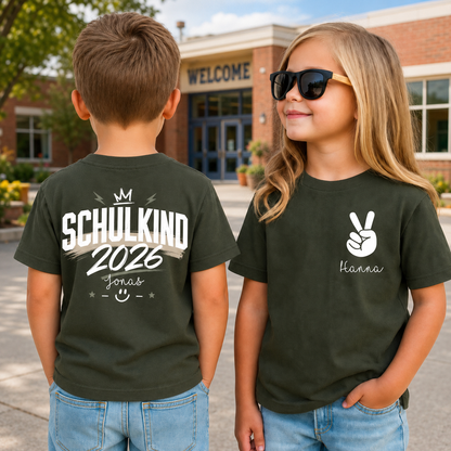 First Day of School 2026 Personalized T-Shirt, Back to School Gift, I'm A Schoolchild Shirt
