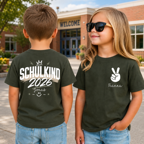 First Day of School 2026 Personalized T-Shirt, Back to School Gift, I'm A Schoolchild Shirt