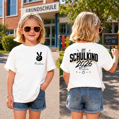 First Day of School 2026 Personalized T-Shirt, Back to School Gift, I'm A Schoolchild Shirt