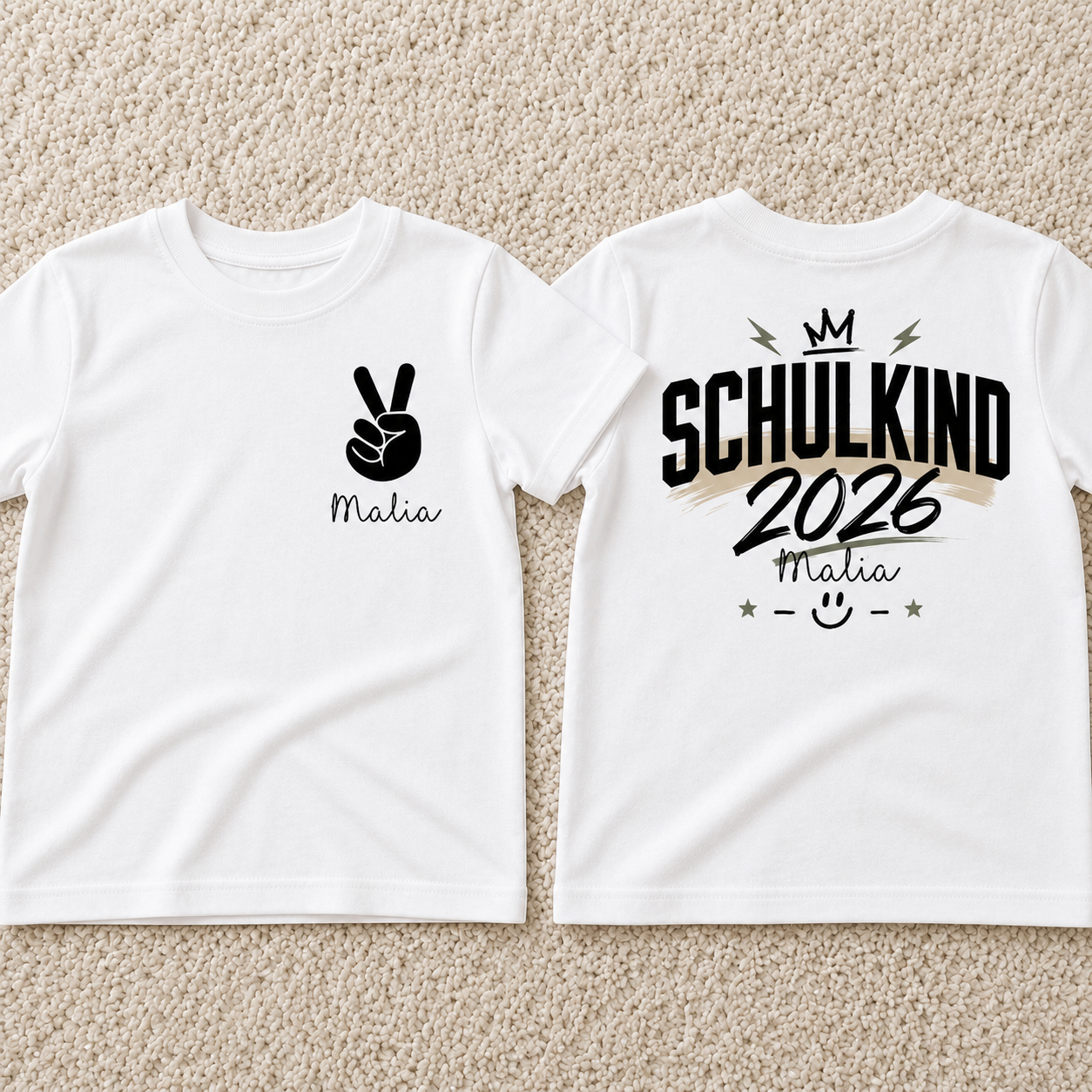 First Day of School 2026 Personalized T-Shirt, Back to School Gift, I'm A Schoolchild Shirt