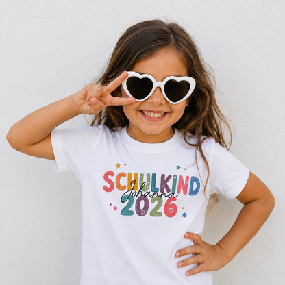 Personalized First Day of School 2026 T-Shirt With Name