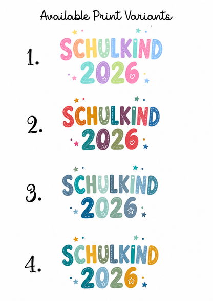 Personalized First Day of School 2026 T-Shirt With Name
