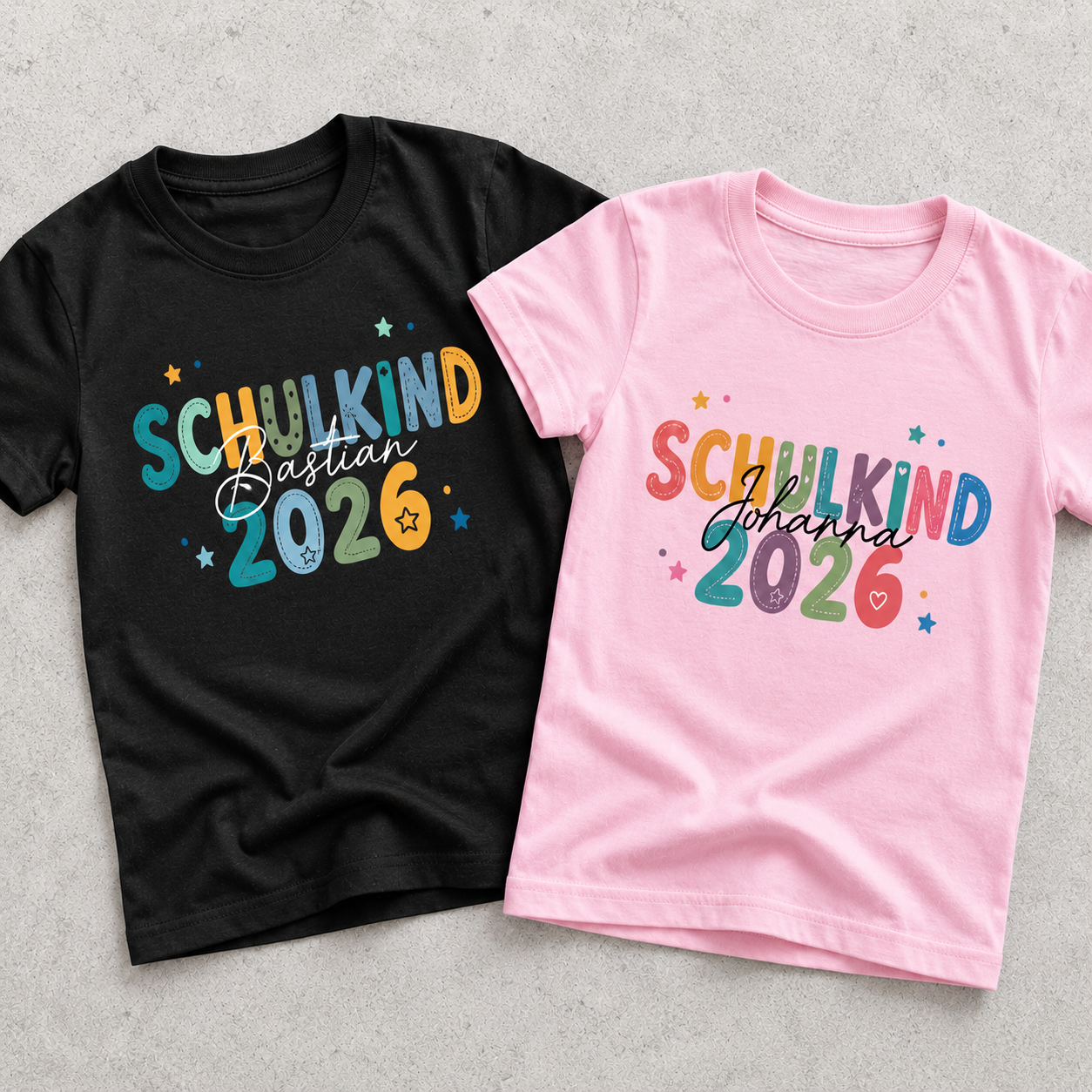 Personalized First Day of School 2026 T-Shirt With Name