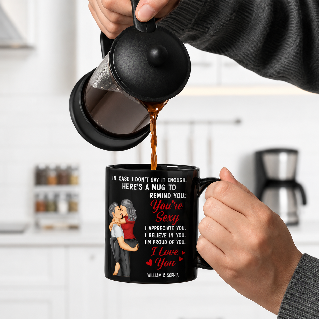 In Case I Don't Say It Enough Couples - Personalized Black Mug