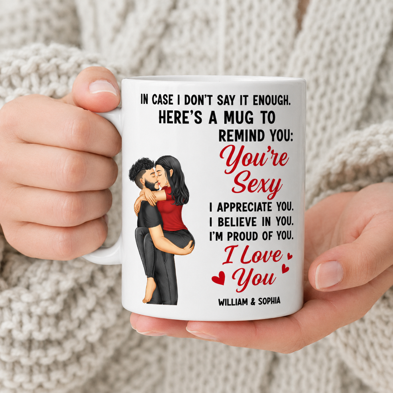 In Case I Don't Say It Enough Couples - Personalized Black Mug