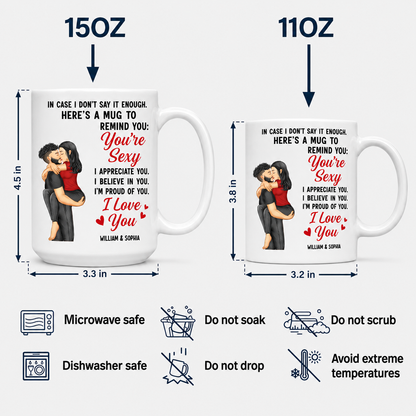 In Case I Don't Say It Enough Couples - Personalized Black Mug