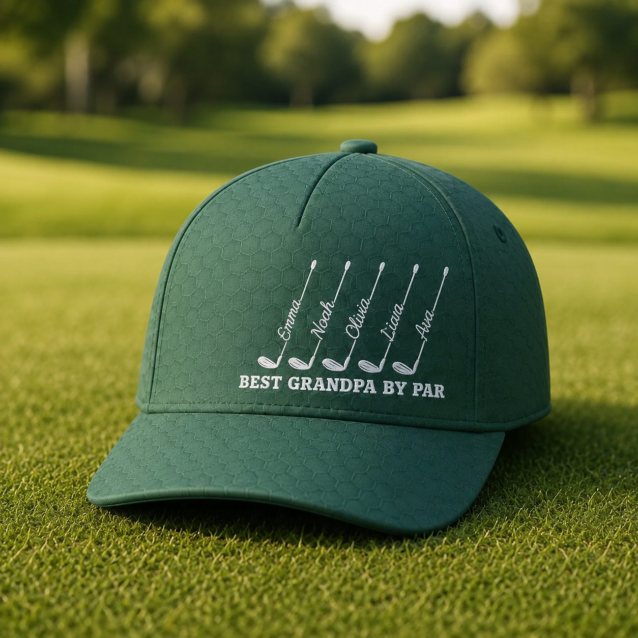 Personalized Best Dad By Par Cap For Dad, Father's Day Golf Gift
