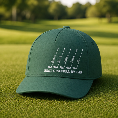 Personalized Best Dad By Par Cap For Dad, Father's Day Golf Gift