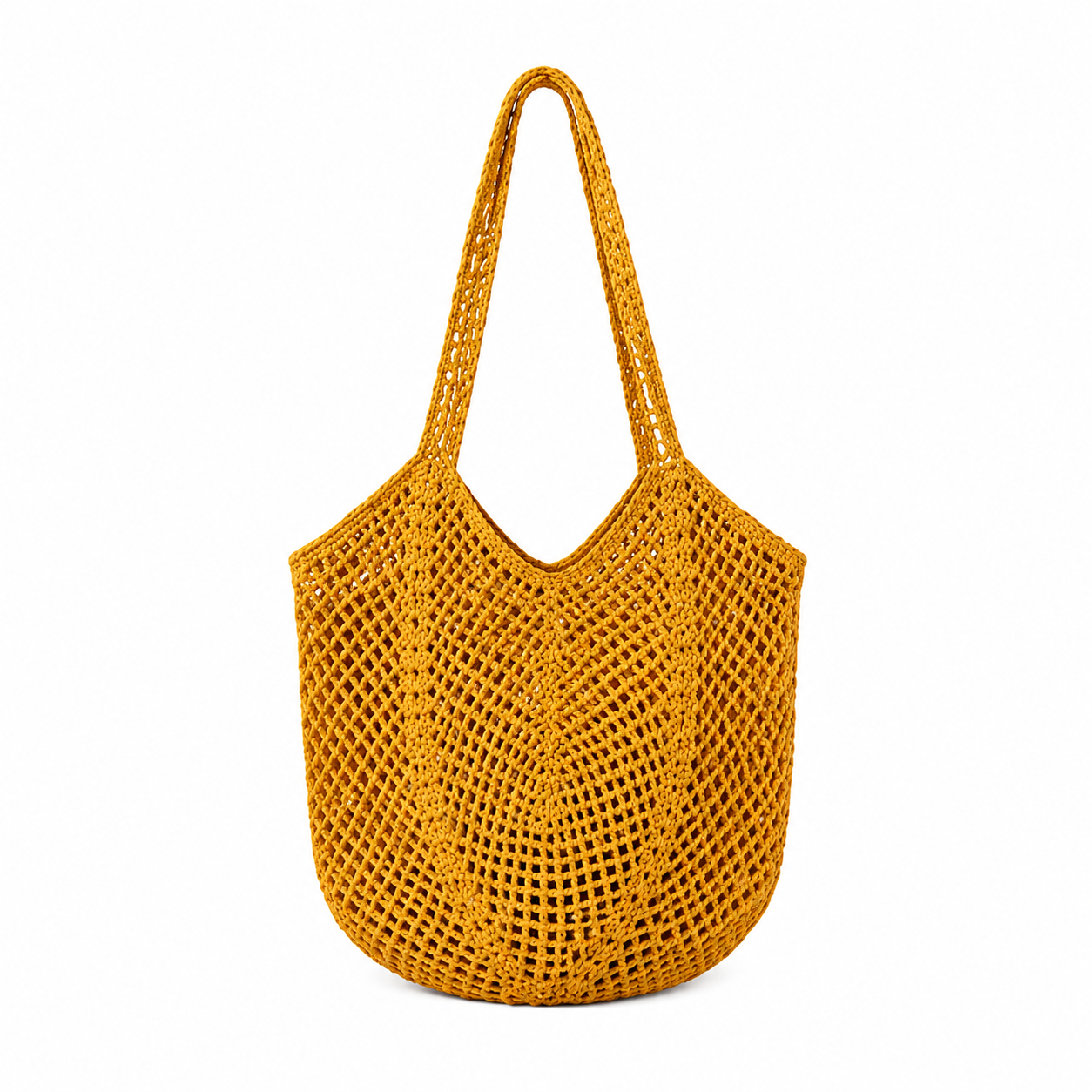 Personalized Crochet Beach Tote Bag, Custom Name Handmade Cotton Tote, Lightweight Summer Travel Bag