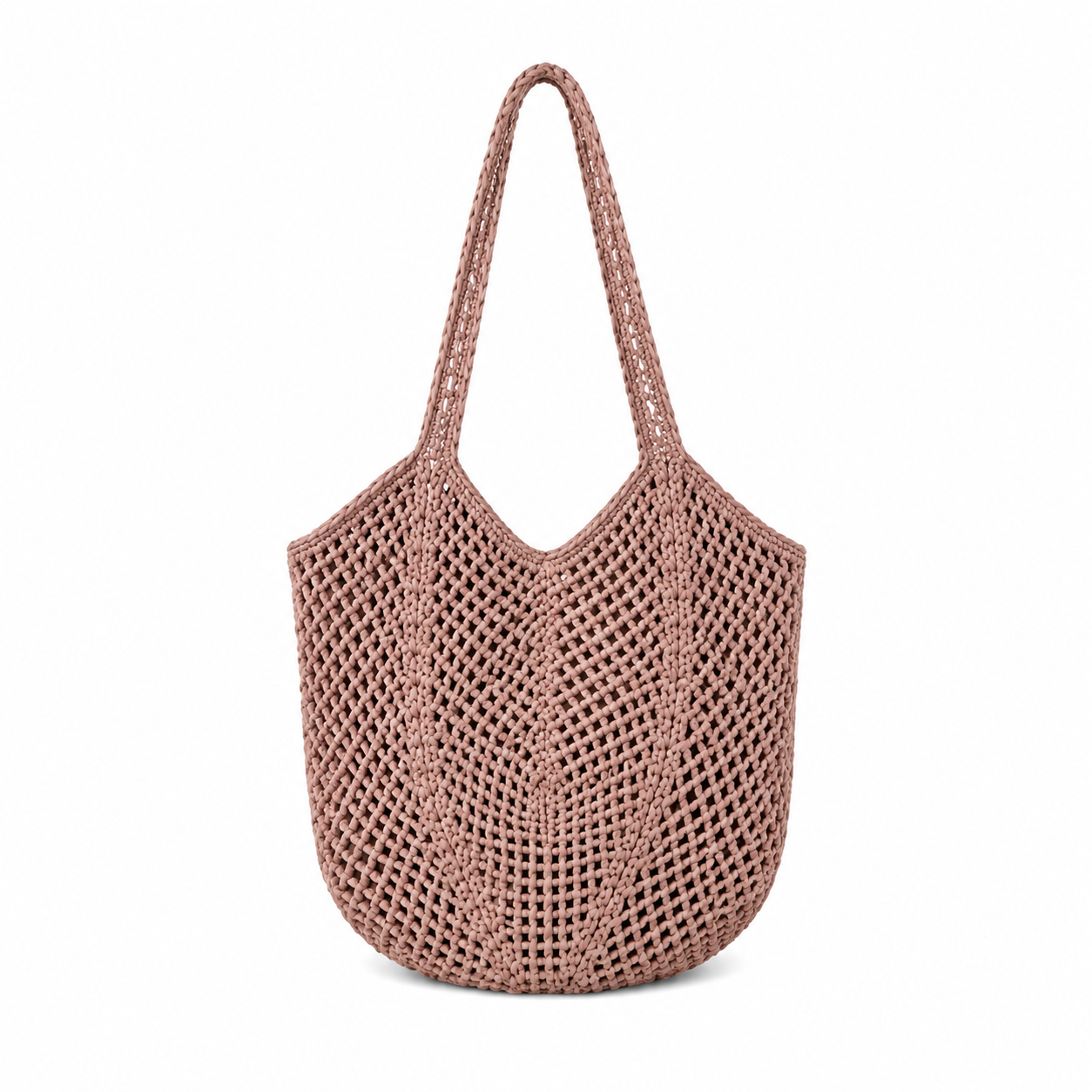 Personalized Crochet Beach Tote Bag, Custom Name Handmade Cotton Tote, Lightweight Summer Travel Bag