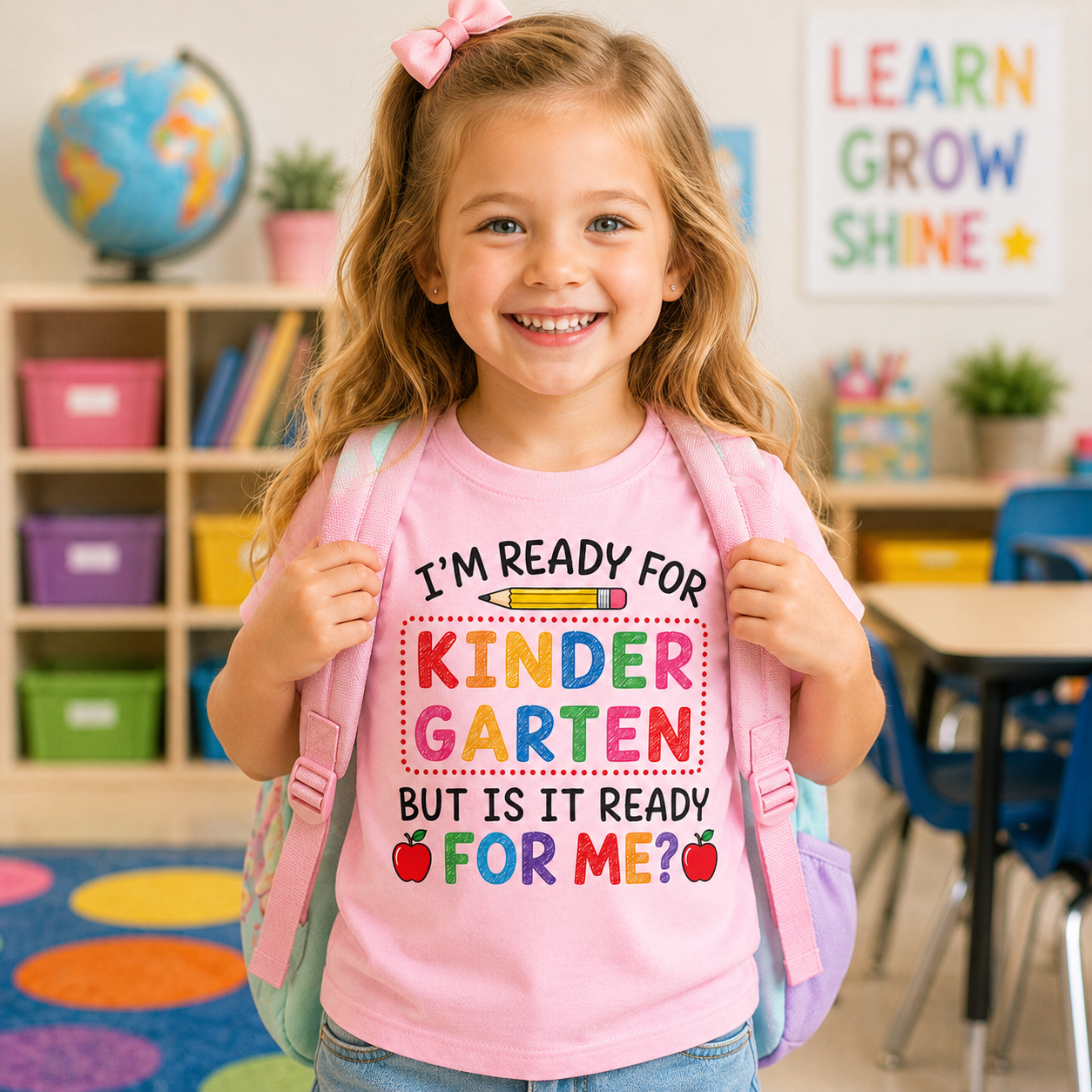 Custom Grade I'm Ready for School Kids T-Shirt | Back to School Tee