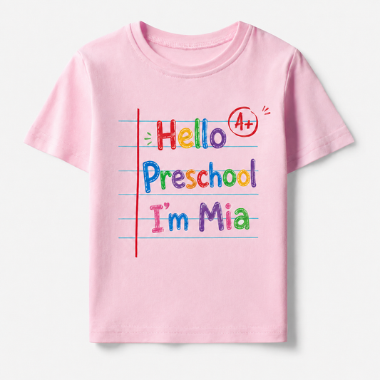 Personalized Grade I'm Name Back To School Shirt