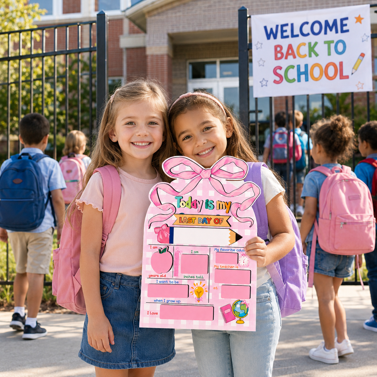 First Day of School Sign, Back to School Board, Preschool Kindergarten 1st Day of School Sign, Last Day of School Keepsake