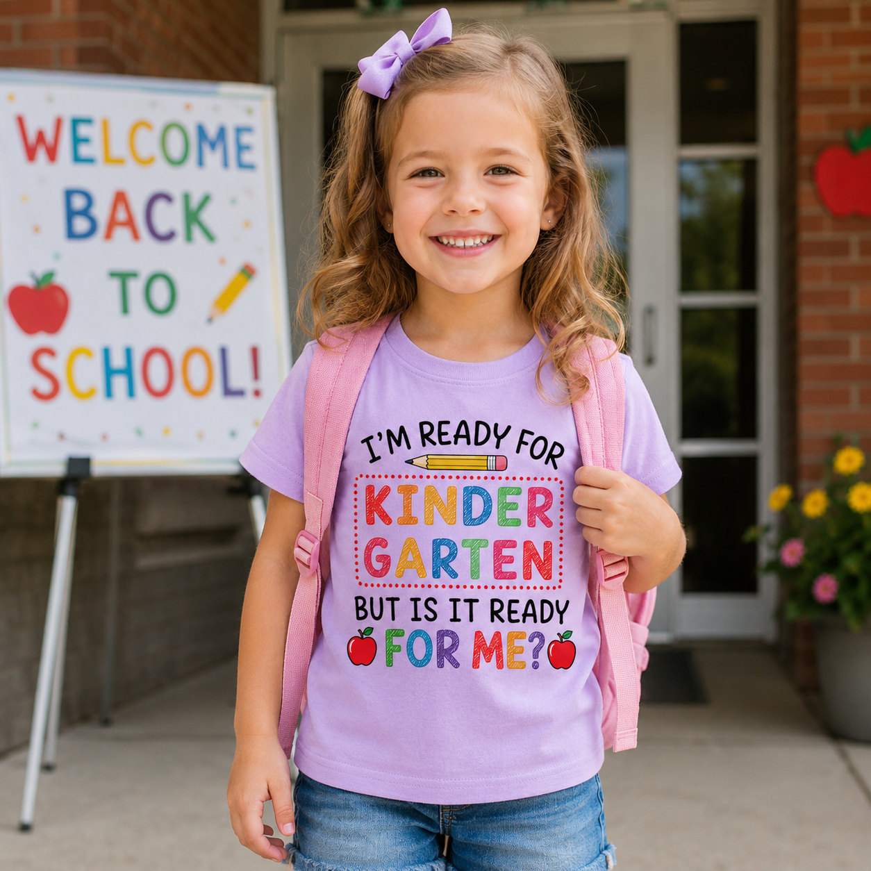 Custom Grade I'm Ready for School Kids T-Shirt | Back to School Tee