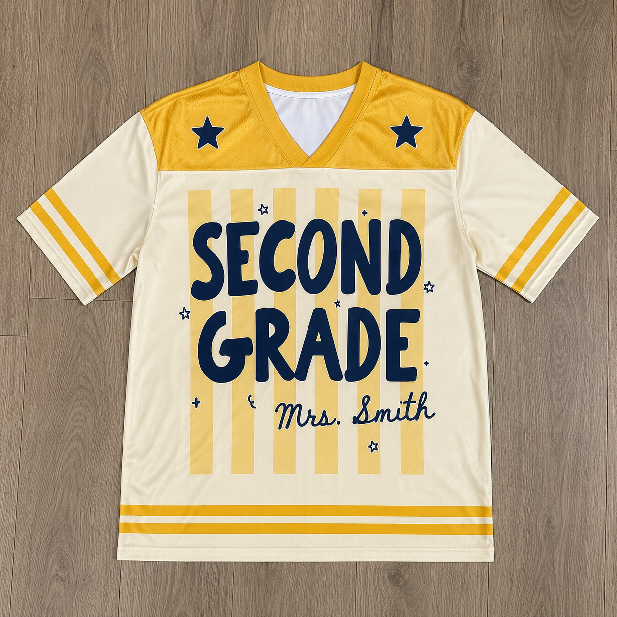 Personalized Teacher Jersey, Back to School Shirt, Custom Name & Grade Teacher Tee