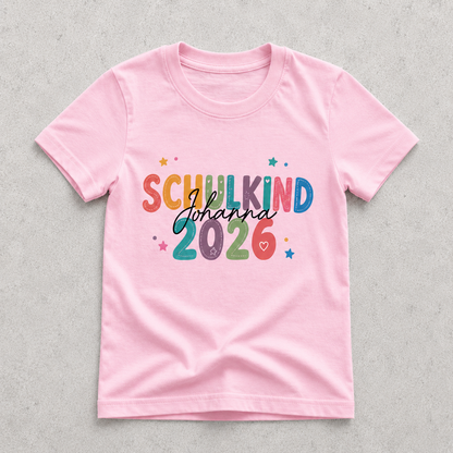 Personalized First Day of School 2026 T-Shirt With Name