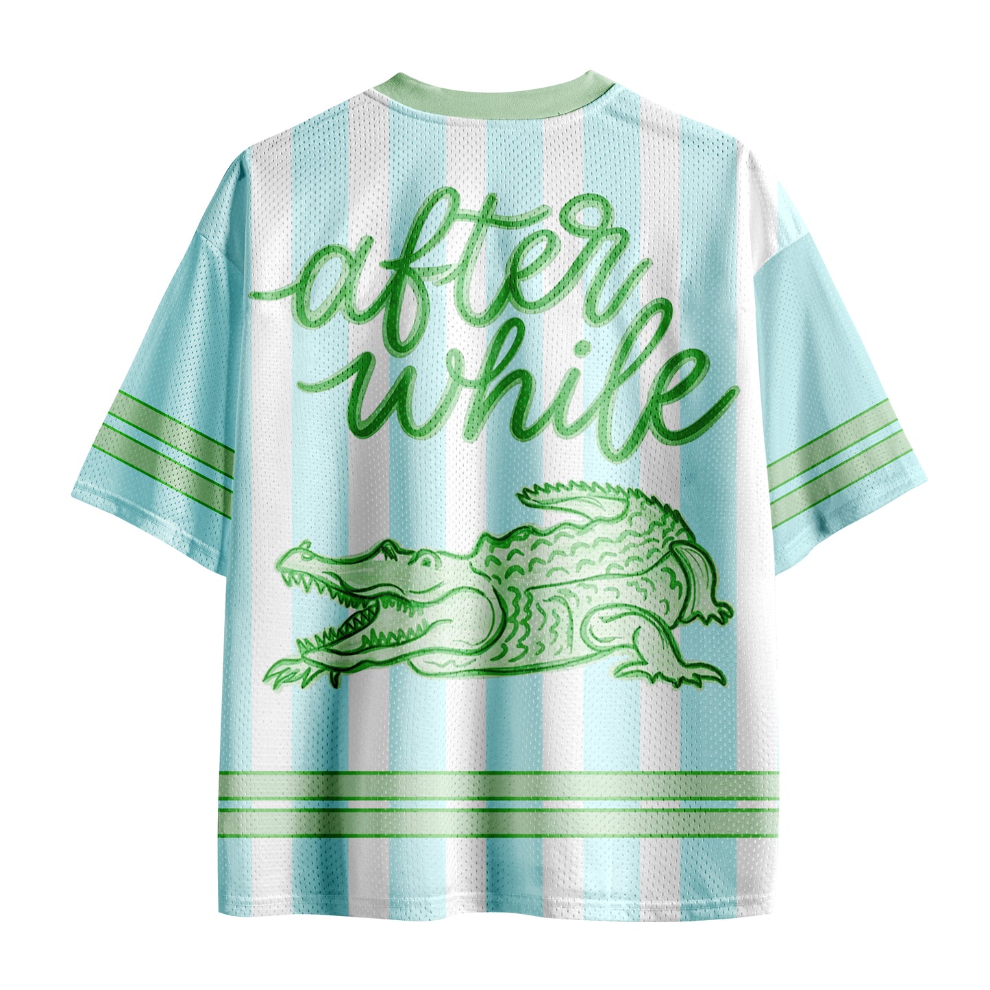 Green Back To School Jersey, See You Later Alligator Teacher Mesh Jersey