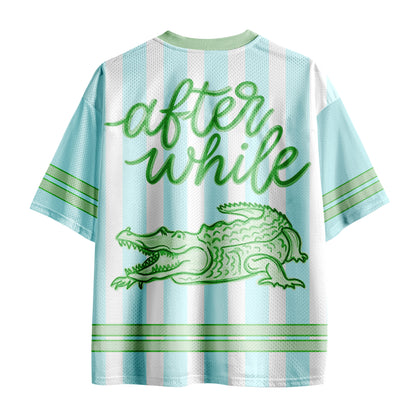 Green Back To School Jersey, See You Later Alligator Teacher Mesh Jersey