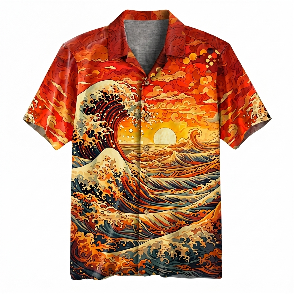 Blue Wave Hawaiian Shirt