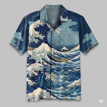Blue Wave Hawaiian Shirt