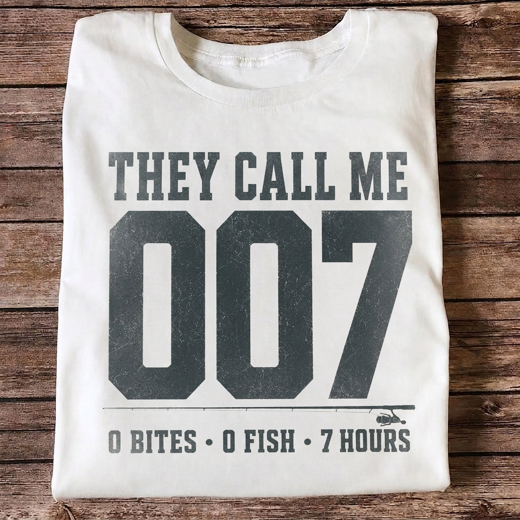 They Call Me 007 Funny Fishing T Shirt