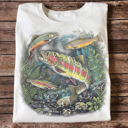 Vintage Trout Fishing T-Shirt