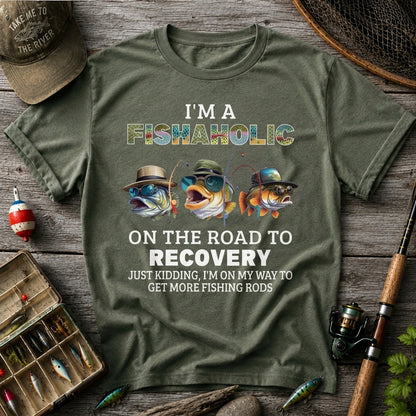 I'm A Fishaholic Funny Fishing Shirt