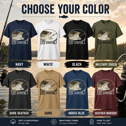 Eye Contact Funny Fishing Shirt