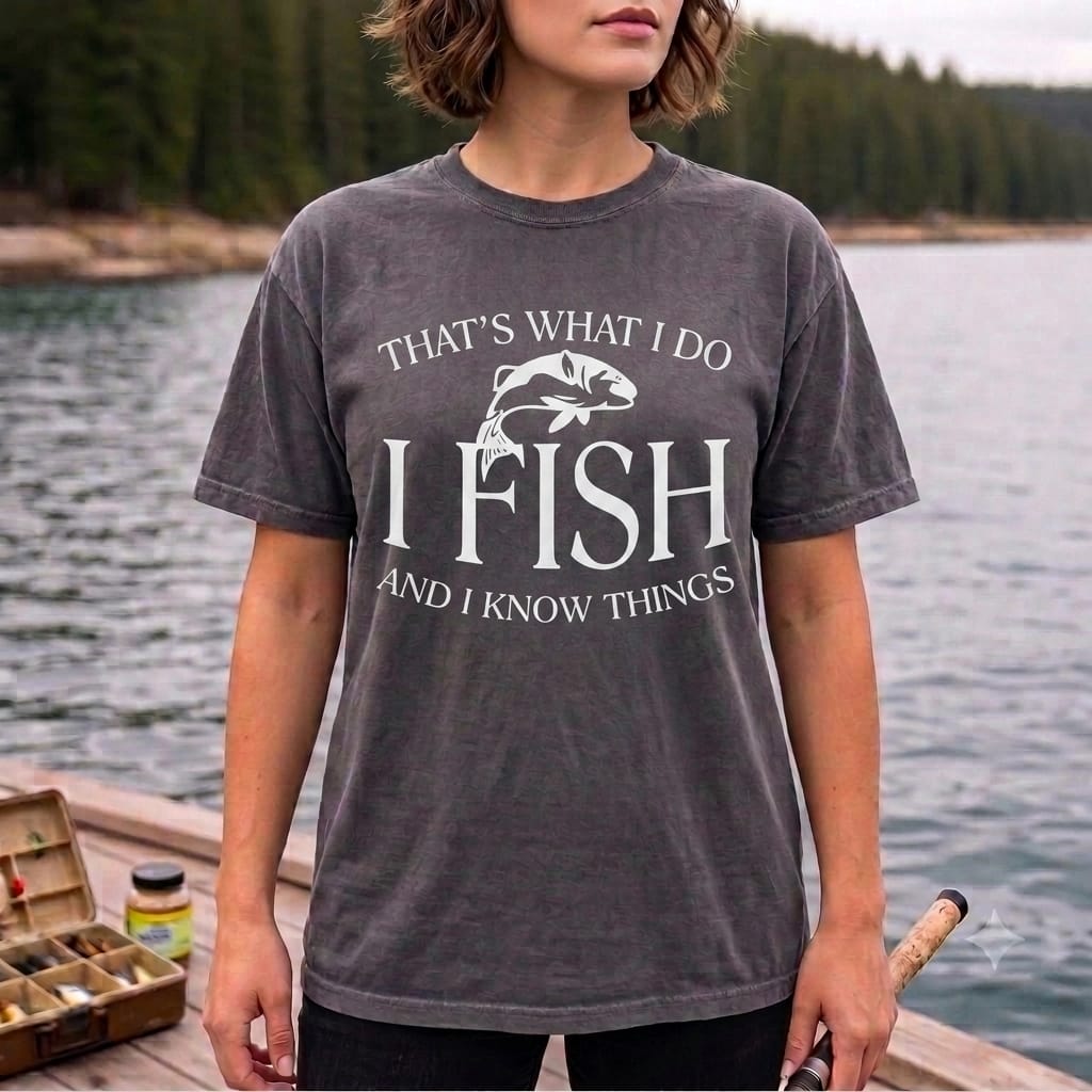 That's What I Do I Fish And I Know Things Funny Fishing T Shirt