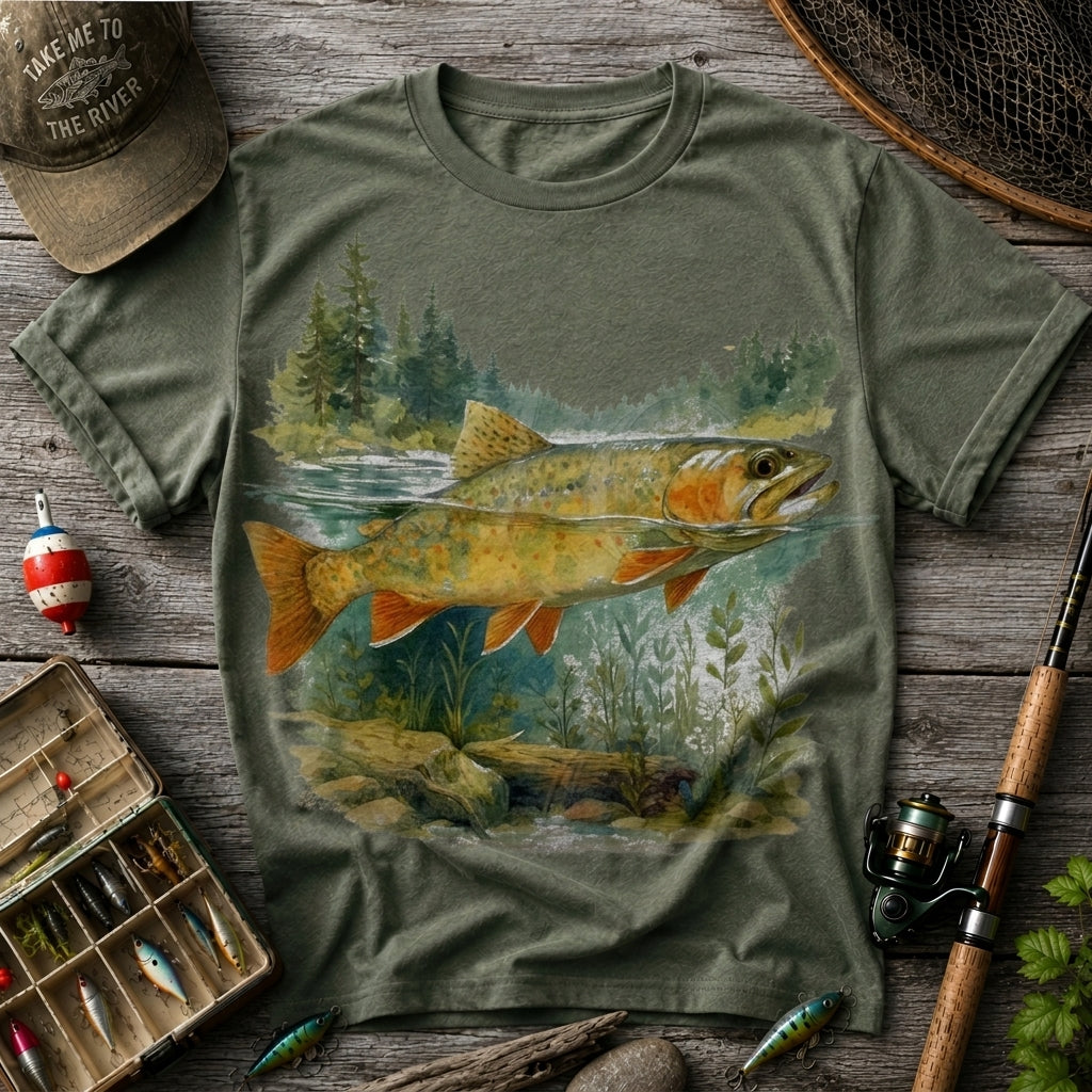Stream Side Adventures Fishing T-Shirt