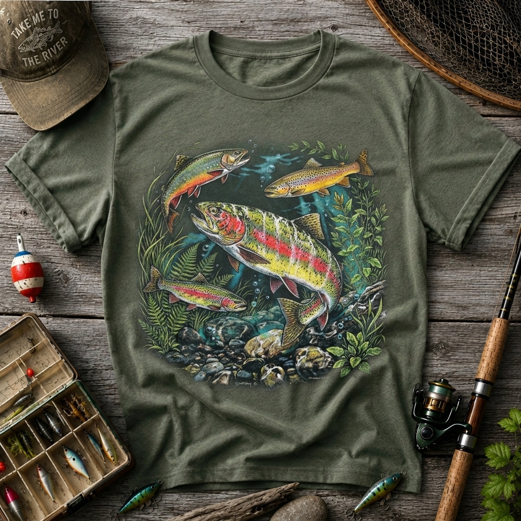 Vintage Trout Fishing T-Shirt
