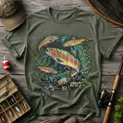 Vintage Trout Fishing T-Shirt