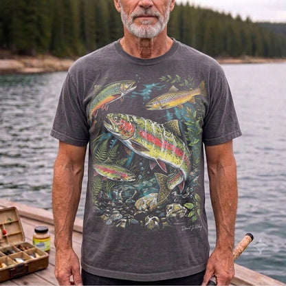 Vintage Trout Fishing T-Shirt