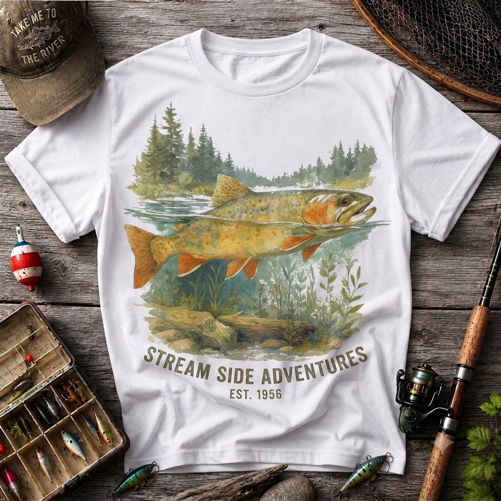 Stream Side Adventures Fishing T-Shirt