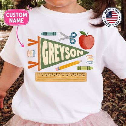 Personalized Back to School Shirt for Kids