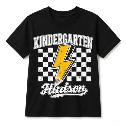 Personalized Back to School Shirt, Custom Name Kindergarten Tee