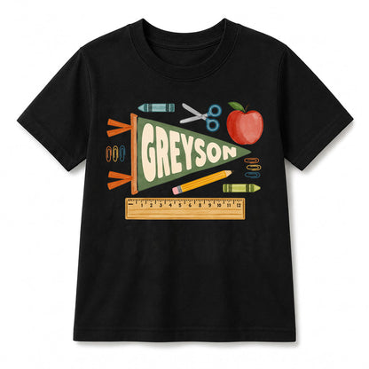 Personalized Back to School Shirt for Kids