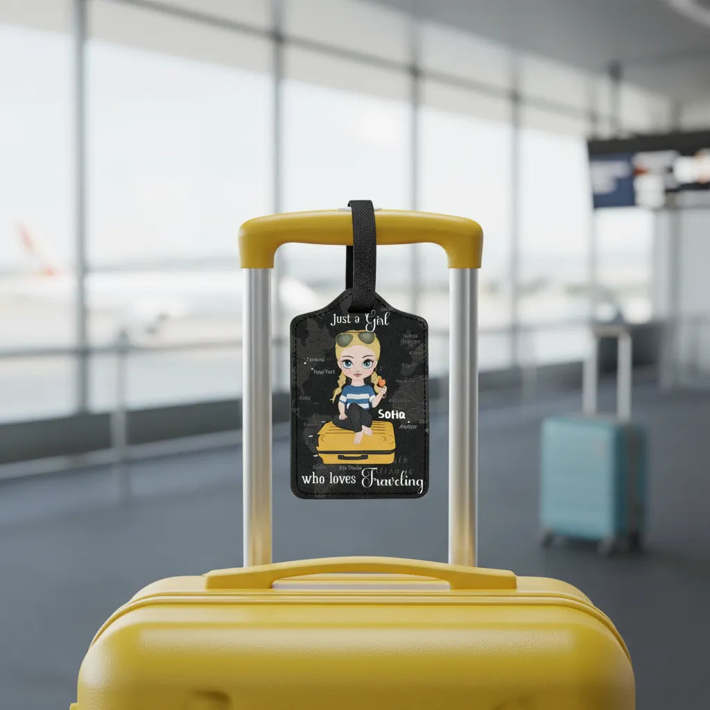 Just a Girl Who Loves Travelling Luggage Tag