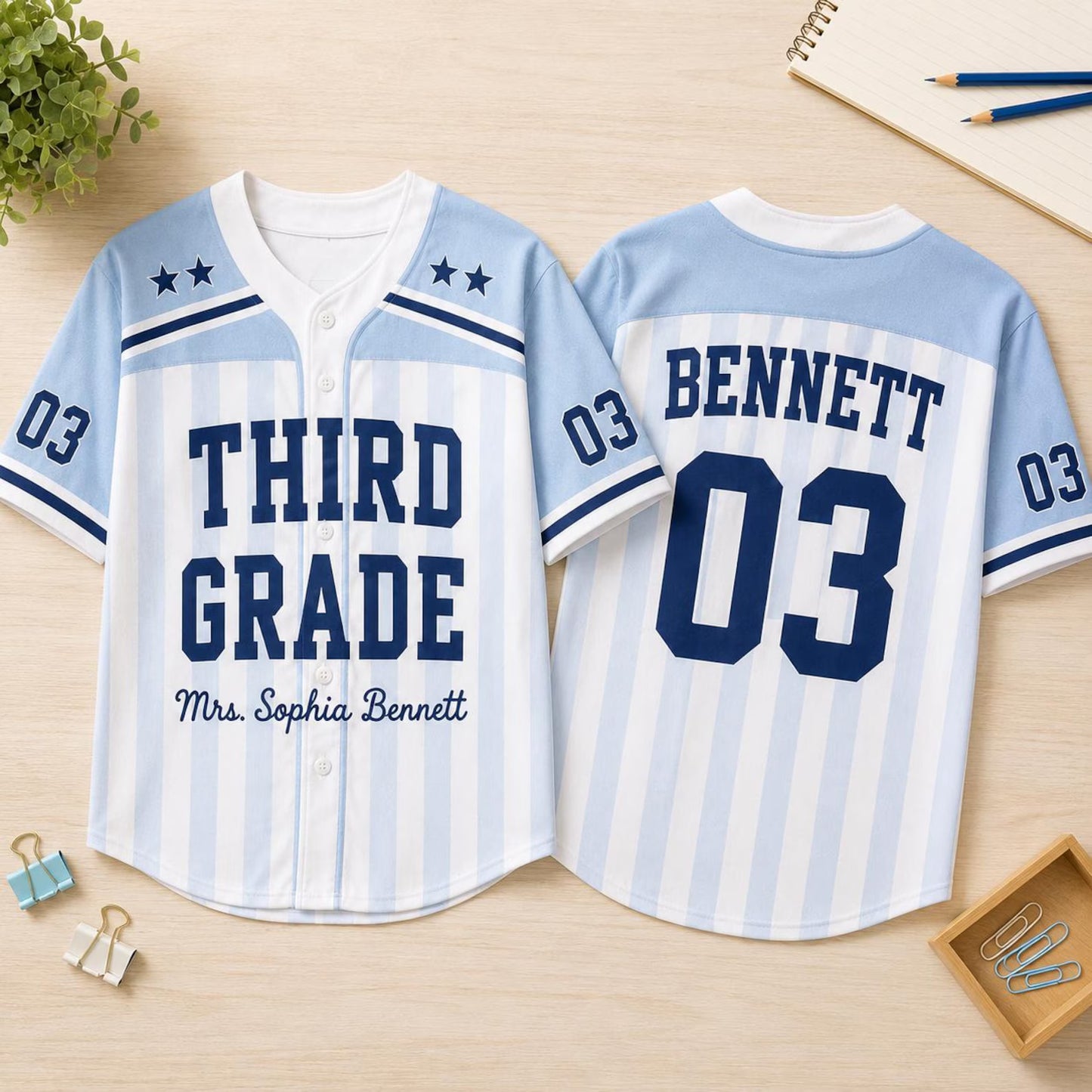 Personalized Teacher Baseball Jersey